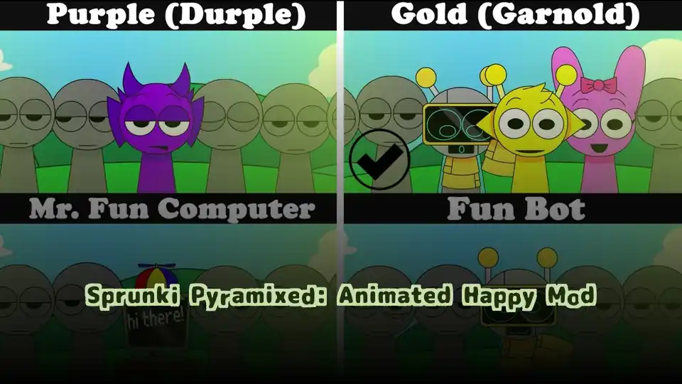 Sprunki Pyramixed: Animated Happy Mod